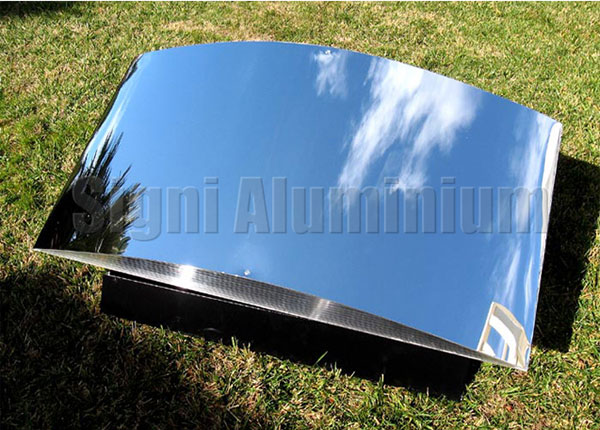espejo de pulido de aluminio