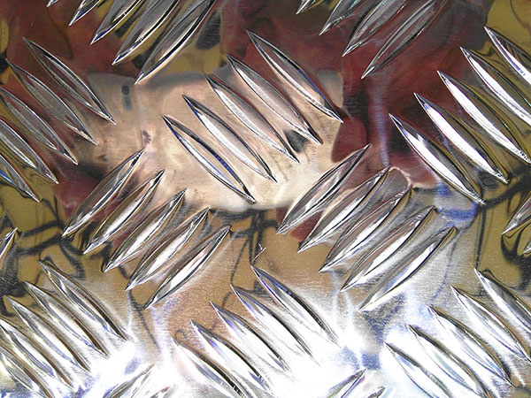 placa de aluminio antiderrapante