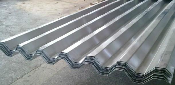 3003 Chapa mini onda aluminio